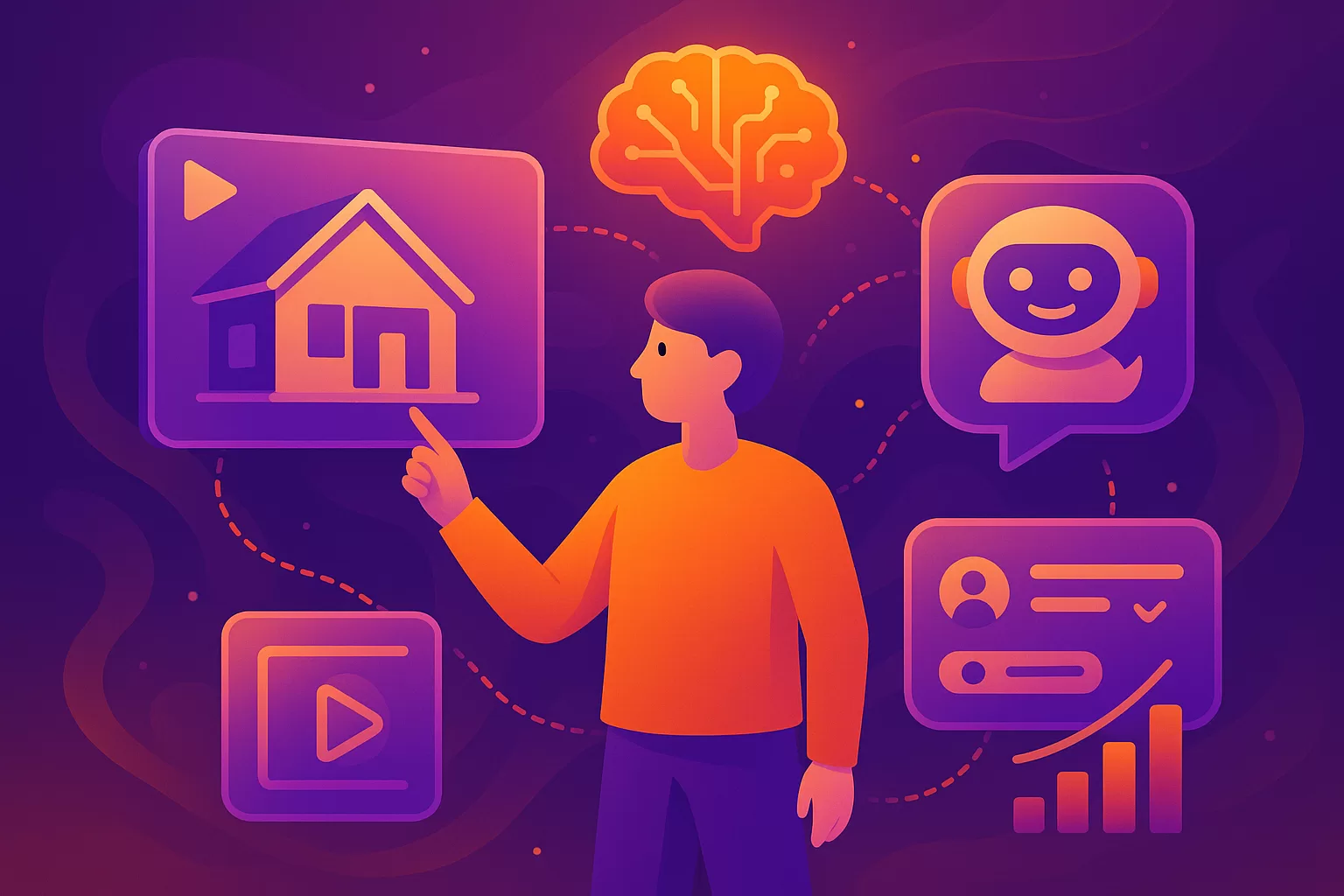 mapas de influencia, una persona buscando una casa, tecnologia que le ayuda a encontrarla